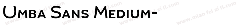 Umba Sans Medium字体转换